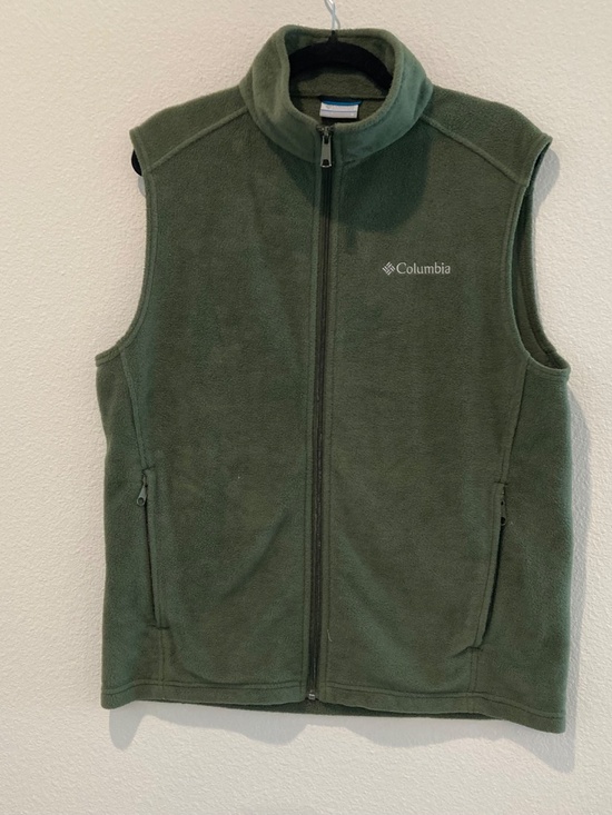 Columbia Other - Columbia Men's Olive Green Steens Mountain Full Zip Fleece Vest Jacket Size Medi